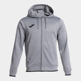 JOMA FELPA OLIMPIADA FULL ZIP HOODIE UOMO Bianco/Grigio