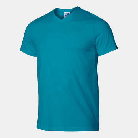 JOMA T SHIRT MANICA CORTA UOMO VERSALLES COLLO A V TURCHESE