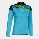 JOMA FELPA DONNA ELITE X TURCHESE FLUORESCENTE NERO