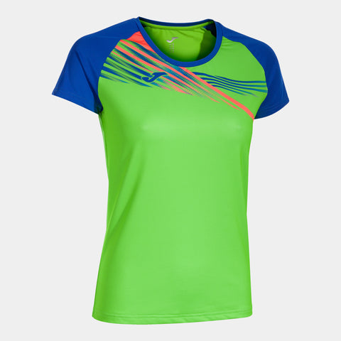 JOMA T SHIRT ELITE X DONNA Nero/Blu/Verde/Giallo