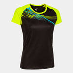 JOMA T SHIRT ELITE X DONNA Nero/Blu/Verde/Giallo