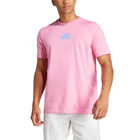 ADIDAS T-SHIRT PLAY UOMO Pink/Nero