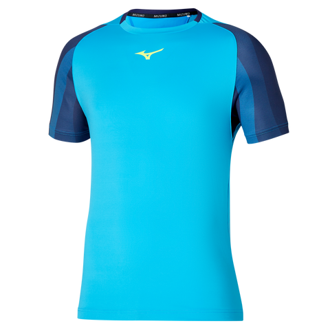 MIZUNO T-SHIRT RELEASE SHADOW TEE UOMO BLU