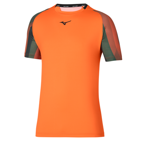 MIZUNO T-SHIRT RELEASE SHADOW TEE UOMO ARANCIO