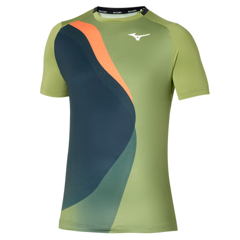 MIZUNO T-SHIRT SHADOW GRAPHIC TEE UOMO VERDE