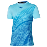 MIZUNO T-SHIRT CHARG SHADOW GRAPHIC TEE UOMO BLU