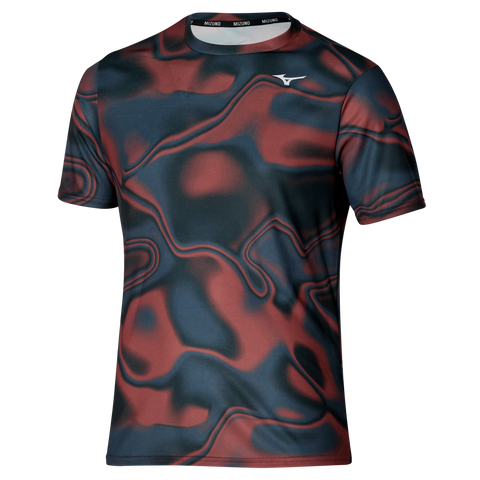 MIZUNO T-SHIRT CORE GRAPHIC TEE UOMO ROSSO