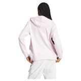 ADIDAS FELPA CON CAPPUCCIO ESSENTIALS 3-STRIPES FRENCH TERRY REGULAR FULL-ZIP DONNA ROSA