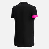 MACRON T SHIRT LIVIA POLO KOREAN DONNA NERO/ROSA FLUO