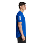 ADIDAS T-SHIRT PADEL CLUB 3 STRIPES BLU ROYAL