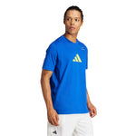 ADIDAS T-SHIRT GRAPHIC LOGO PADEL UOMO Blu