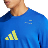 ADIDAS T-SHIRT GRAPHIC LOGO PADEL UOMO Blu