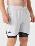 ADIDAS SET PANTALONCINI DA TENNIS HEAT.RDY E PANTALONCINI INTERNI Bianco