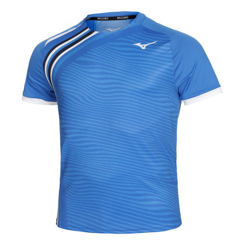 MIZUNO T-SHIRT TENNIS SHADOW GRAPHIC TEE BLU