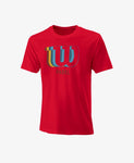 WILSON T SHIRT TECNICA DA PADEL UOMO ROSSO