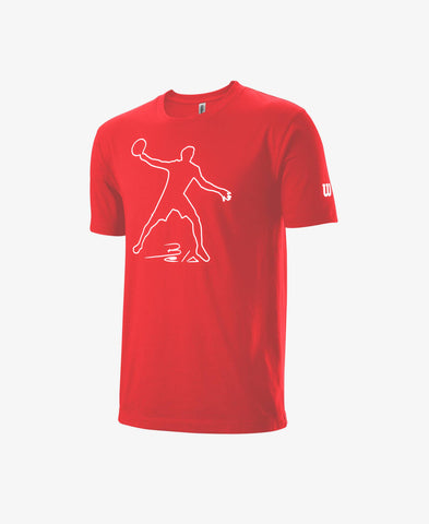 WILSON T-SHIRT TECNICA BELA UOMO ROSSA