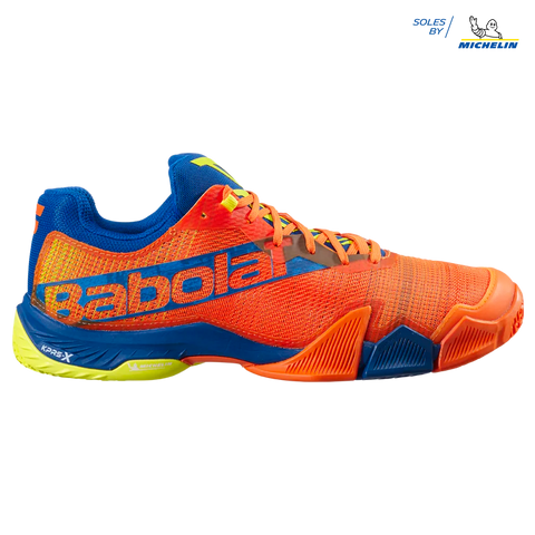 BABOLAT JET PREMURA 22 UOMO SCARPA PADEL ARANCIO/BLU