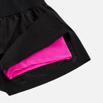 MACRON CORNELIA PANTALONCINO PADEL DONNA NERO/ROSA