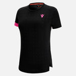 MACRON T SHIRT DOMIZIA DONNA NERO/ROSA