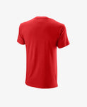 WILSON T SHIRT DI COTONE DA PADEL UOMO ROSSO