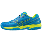 MIZUNO - BREAK SHOT 4 CC SCARPA PADEL BLU/GIALLO FLUO