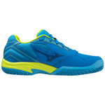 MIZUNO - BREAK SHOT 4 CC SCARPA PADEL BLU/GIALLO FLUO