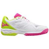 MIZUNO - WAVE EXCEED LIGHT SCARPA PADEL DONNA BIANCO/FUCSIA