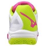 MIZUNO - WAVE EXCEED LIGHT SCARPA PADEL DONNA BIANCO/FUCSIA